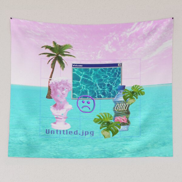 Item preview, Retro Ocean Vaporwave untitled jpg designed and sold by Rzera-.