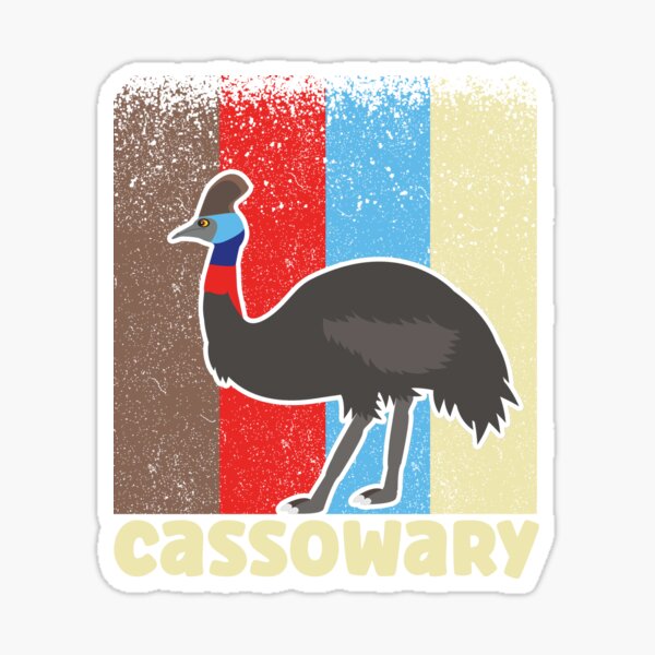Item preview, Retro Vintage Cassowary designed and sold by eternallygifted.
