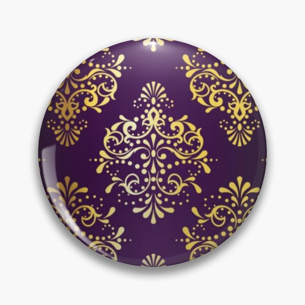 Item preview, Asian   gold and  purple ornament pattern designed and sold by SKMAXX.