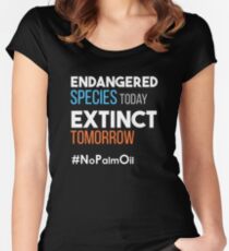 Endangered Species Today Extinct Tomorrow Women's Fitted Scoop T-Shirt