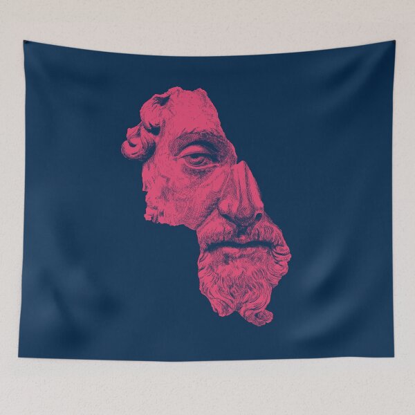 Item preview, MARCUS AURELIUS ANTONINUS AUGUSTUS / prussian blue / vivid red designed and sold by danielcoulmann.