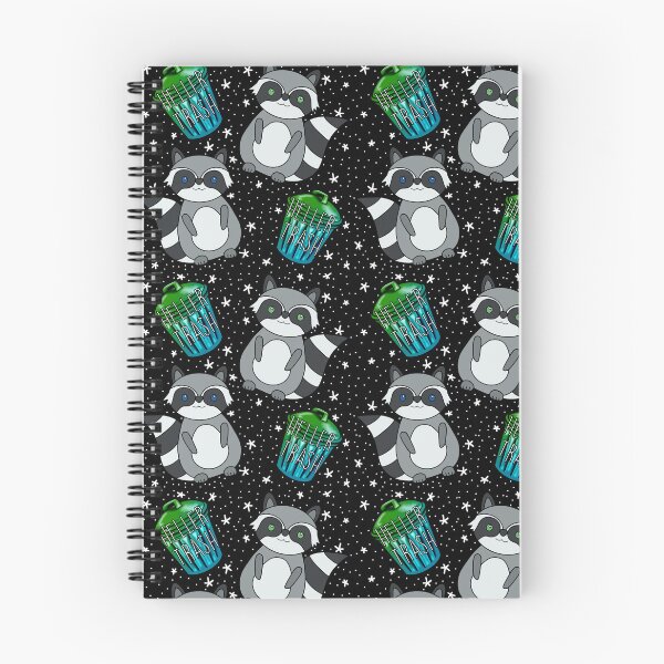 Item preview, Heller trash raccoon repeating print designed and sold by spottedhound.