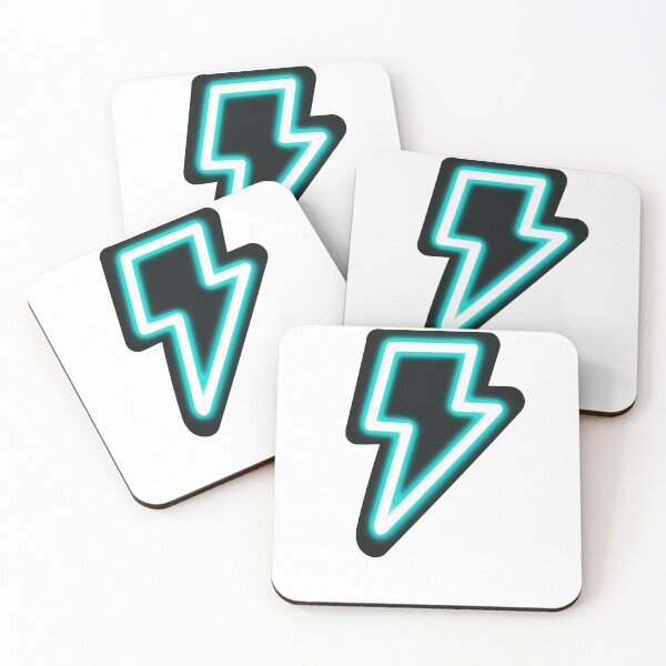 Item preview, Neon Blue Lightning Bolt designed and sold by CalliesArt.
