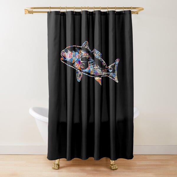 Striper Shower Curtain by Carey Chen - Pixels