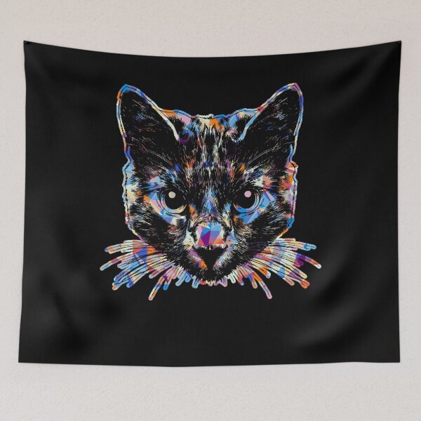 Item preview, Cool And Awesome Russian Blue Cat Geometric designed and sold by UnknownArtistt.