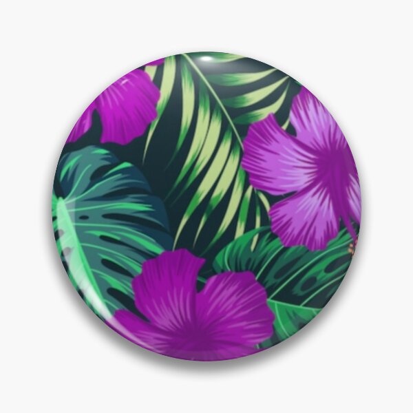 Item preview, Purple night summer jungle  flowers pattern designed and sold by SKMAXX.