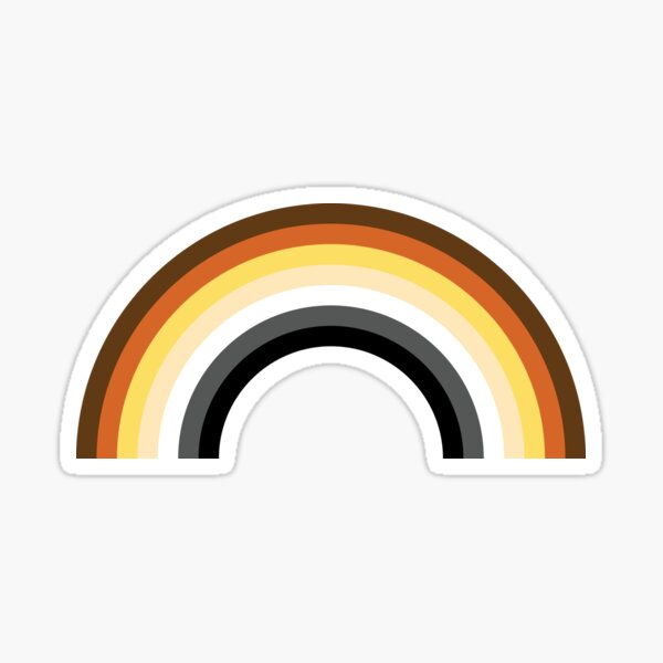 Bear Flag Rainbow Sticker