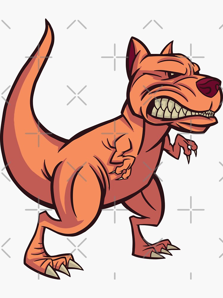 Cute pitbull dinosaur dog hydro by Prior-tees