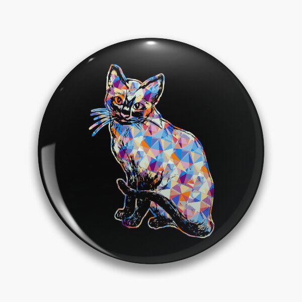 Item preview, Cool And Awesome Siamese Cat Geometric designed and sold by UnknownArtistt.