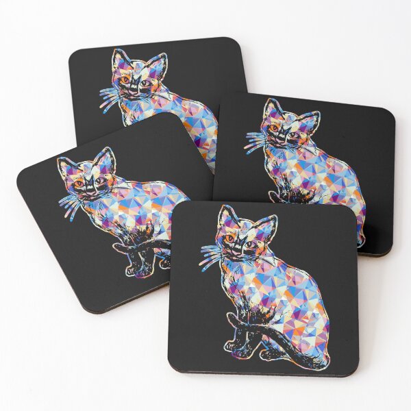 Item preview, Cool And Awesome Siamese Cat Geometric designed and sold by UnknownArtistt.