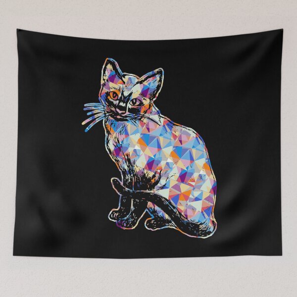 Item preview, Cool And Awesome Siamese Cat Geometric designed and sold by UnknownArtistt.