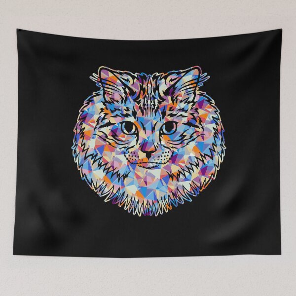 Item preview, Cool And Awesome Siberian Cat Geometric designed and sold by UnknownArtistt.