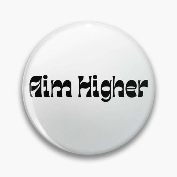 Item preview, Aim Higher. Retro Typography Motivational and Inspirational Quote designed and sold by That Cheeky Tee.