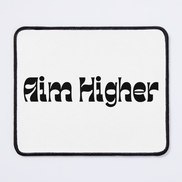 Item preview, Aim Higher. Retro Typography Motivational and Inspirational Quote designed and sold by That Cheeky Tee.