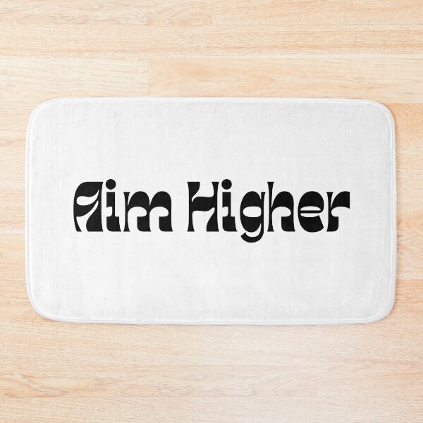 Item preview, Aim Higher. Retro Typography Motivational and Inspirational Quote designed and sold by That Cheeky Tee.