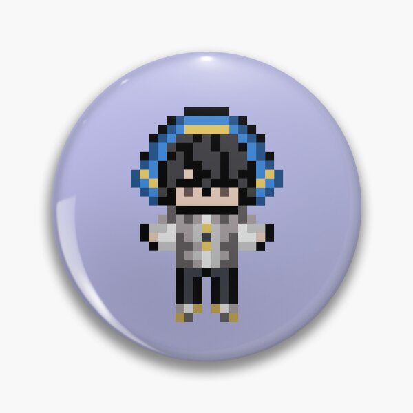 Item preview, AI The Somnium Files Nirvana Initiative Pixel Shoma Sticker designed and sold by MissJunePixels.