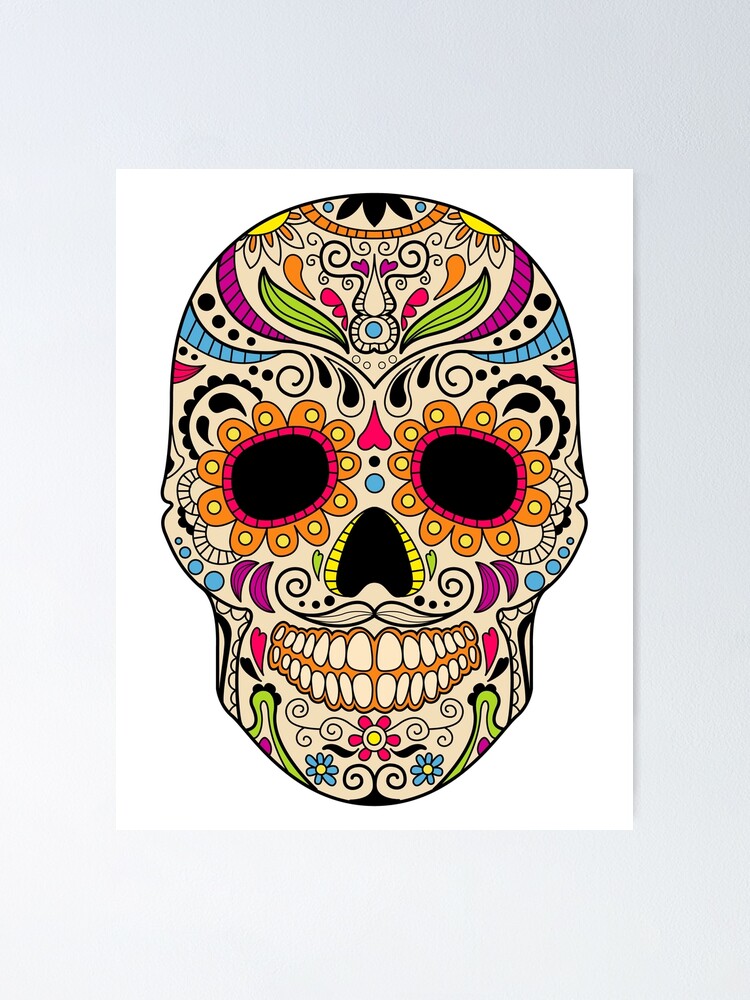 Mexican color skull | Poster