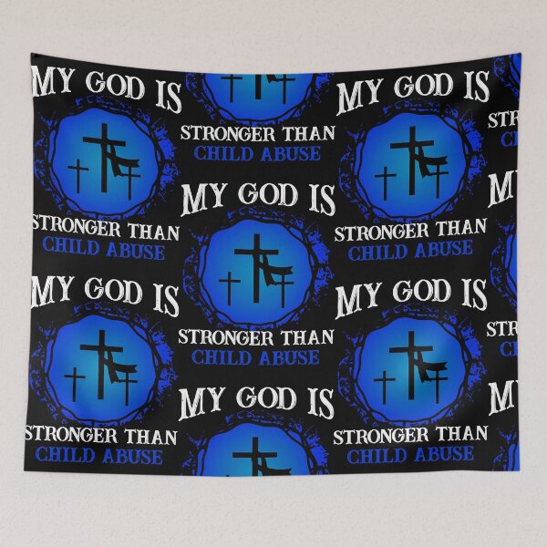 Item preview, God Child Abuse Prevention Month Religion Blue Ribbon April  designed and sold by AmberCald87981.
