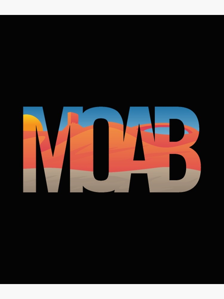 "Moab Utah Scenic Typography" Poster for Sale by LuanGiai Redbubble