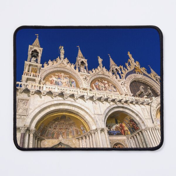 Item preview, Venice Italy Night Magic - Saint Mark Basilica di San Marco Royal Blue Sky designed and sold by Georgia Mizuleva.