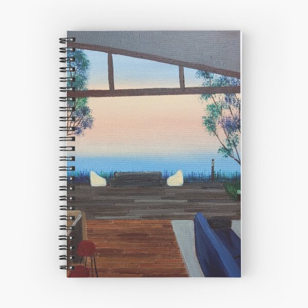 Item preview, Summer Sunsets at the Wooden Lake House designed and sold by LinaPark-Art.