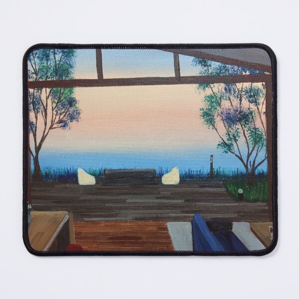 Item preview, Summer Sunsets at the Wooden Lake House designed and sold by LinaPark-Art.