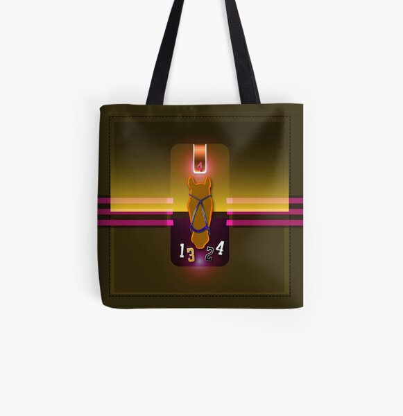 polohorse purple orange All Over Print Tote Bag