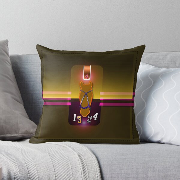 polohorse purple orange Dekokissen