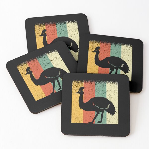 Item preview, Cool Vintage Retro Cassowary Silhouette for Bird Lovers designed and sold by eternallygifted.