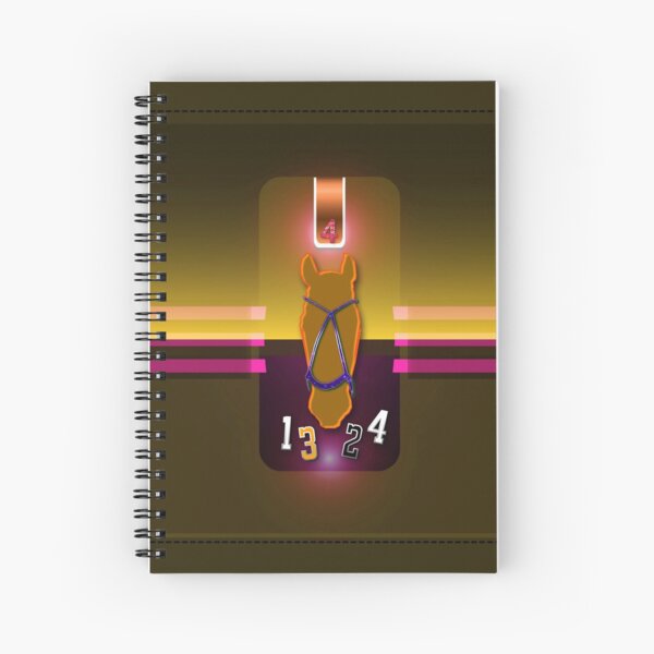 polohorse purple orange Spiral Notebook