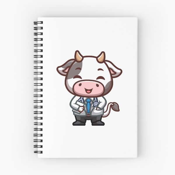 Item preview, Cow Doctor Cute Cartoon designed and sold by GumregaStudio.