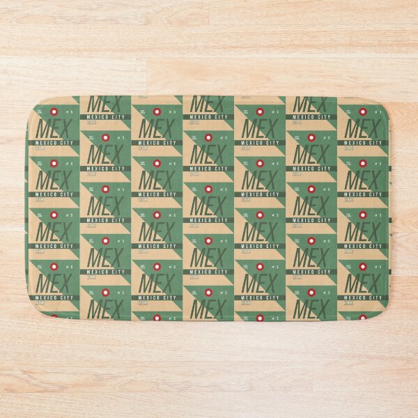 Item preview, Mexico MEX - Luggage Tag Airport Mexico Throw Pillow designed and sold by Cockpitstore.