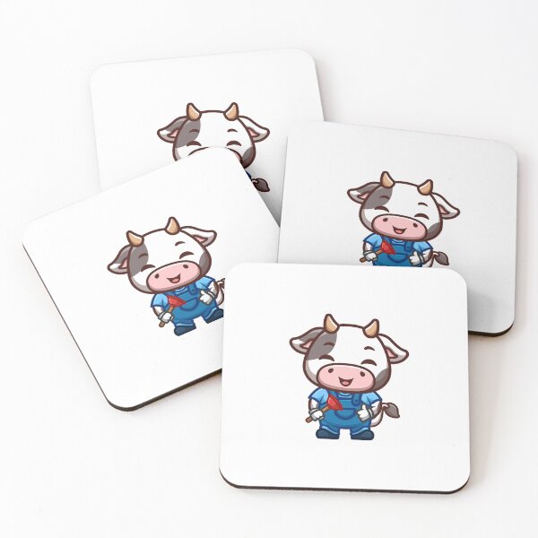 Item preview, Cow Plumber Cute Cartoon designed and sold by GumregaStudio.