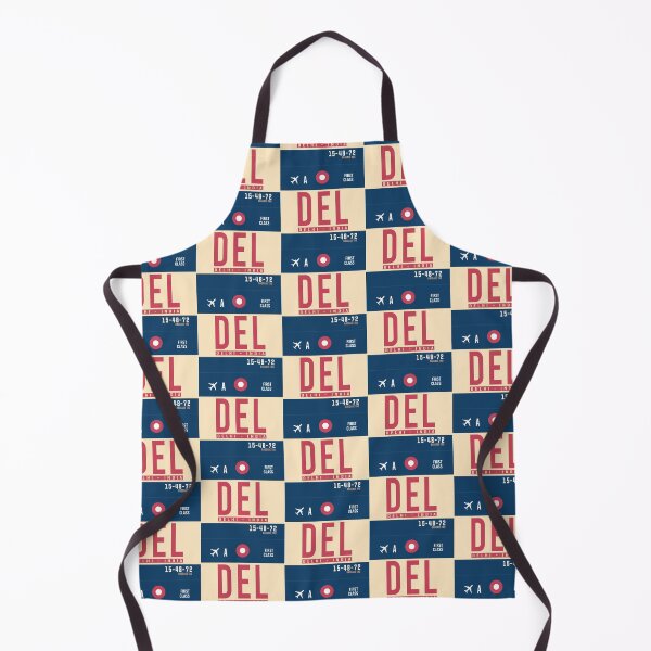 Item preview, Delhi DEL - Luggage Tag Airport Delhi Throw Pillow designed and sold by Cockpitstore.