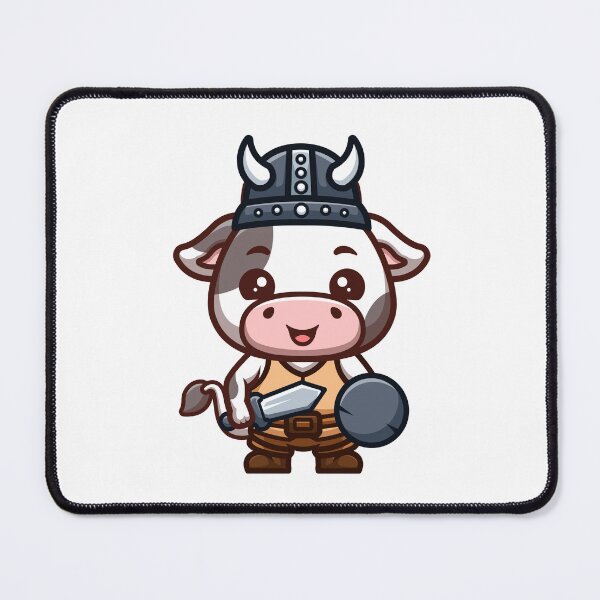 Item preview, Cow Viking Cute Cartoon designed and sold by GumregaStudio.