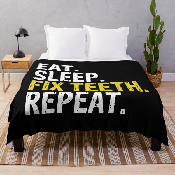 Item preview, Eat Sleep Fix Teeth Repeat Dentist designed and sold by CarlaHerold.