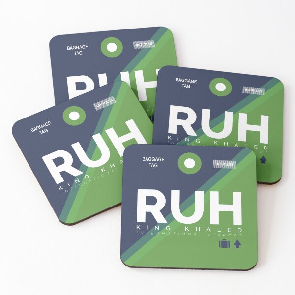 Item preview, Riyadh RUH - Luggage Tag Airport Riyadh Throw Pillow designed and sold by Cockpitstore.