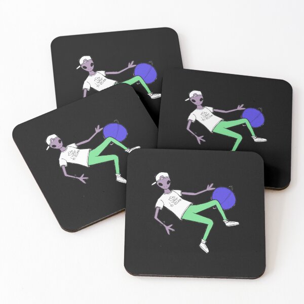 Item preview, Intersteller Basketball Alien Sticker designed and sold by srobinnx.