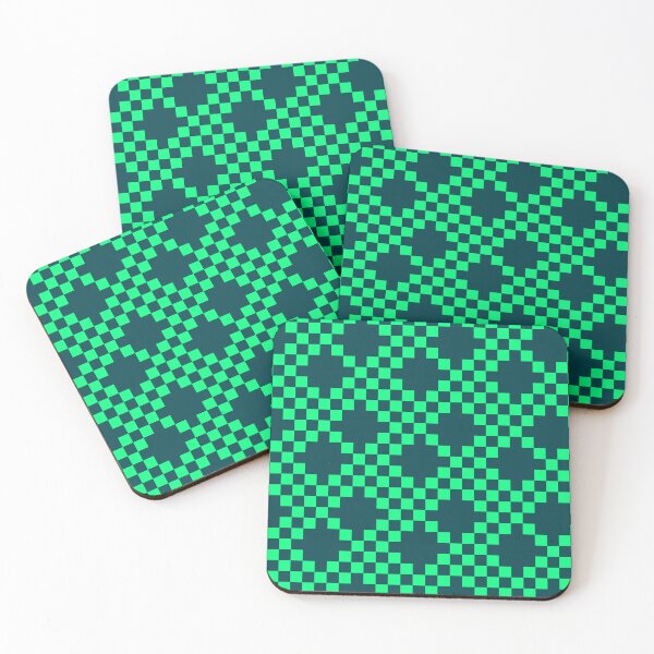 Item preview, Dark Blue and Green Weave Pattern designed and sold by rsty11.