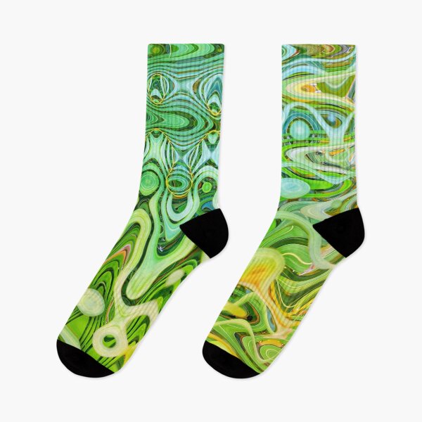 Item preview, Abstract Tropical Vibes Tropicalcore Aesthetic in Green and Yellow Shades 4 of 4 designed and sold by Beachy.