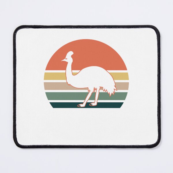 Item preview, Retro Vintage Sunset Cassowary Outline Cute Bird Lover designed and sold by eternallygifted.