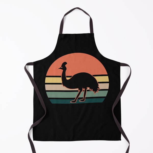 Item preview, Retro Vintage Sunset Cassowary Outline Cute Bird Lover designed and sold by eternallygifted.