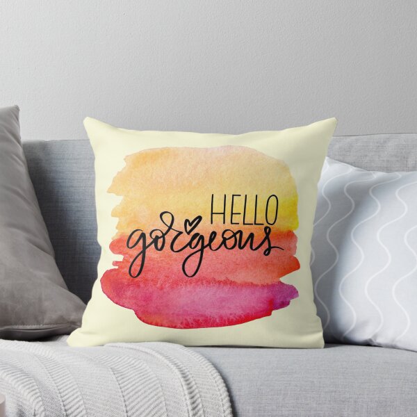 Item preview, Hello Gorgeous Inspirational Motivational Quote | Summer Vibes Watercolour: designed and sold by LifeAndWonder.