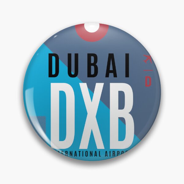 Item preview, Dubai DXB - Luggage Tag Airport Dubai Throw Pillow designed and sold by Cockpitstore.