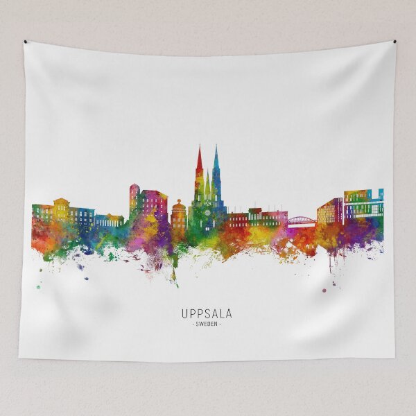 Item preview, Uppsala Sweden Skyline designed and sold by ArtPrints.