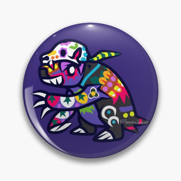 Aperçu de l'œuvre fossiles du mexique Xibalbaonyx alebrije créée et vendue par IMPULSEimpact.