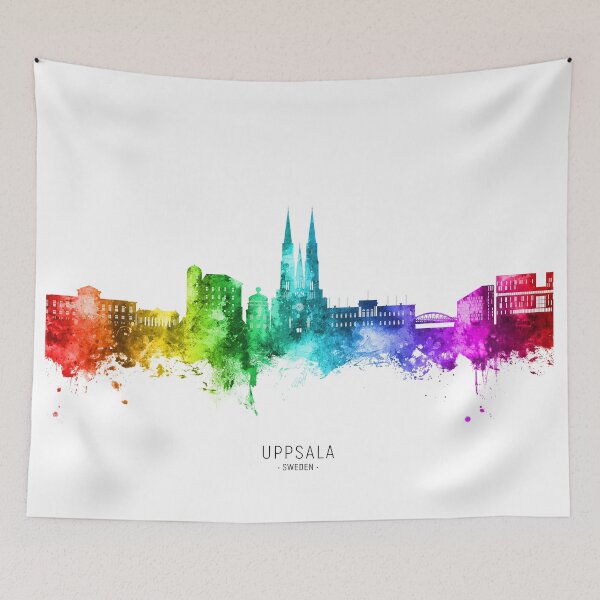 Item preview, Uppsala Sweden Skyline designed and sold by ArtPrints.