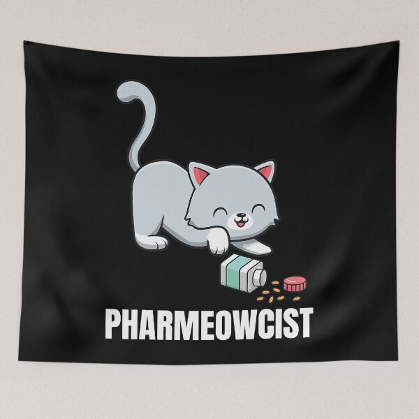 Item preview, Funny Pharmacist Cat Pharmacy designed and sold by AtmanJosef.