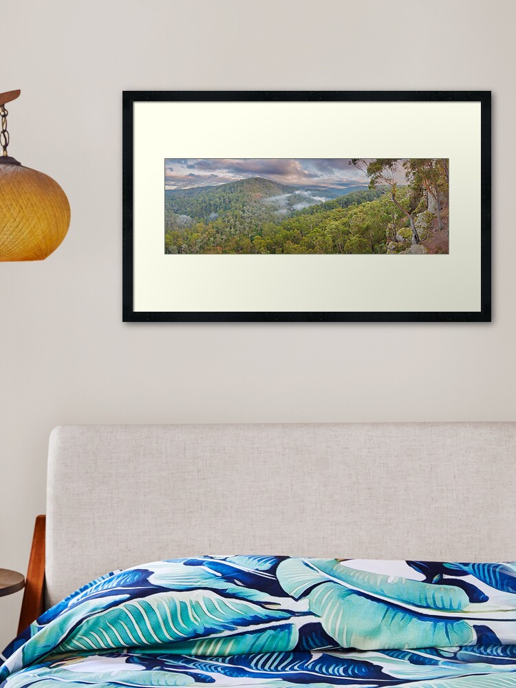 Thumbnail 2 of 7, Framed Art Print, Petersons Lookout, Tyers Gorge, Traralgon, Gippsland, Victoria, Australia designed and sold by Chockstone.