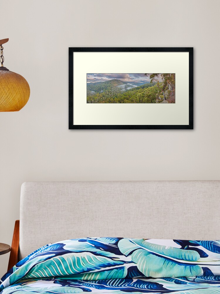 Thumbnail 2 of 7, Framed Art Print, Petersons Lookout, Tyers Gorge, Traralgon, Gippsland, Victoria, Australia designed and sold by Chockstone.